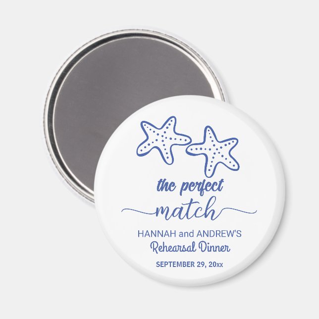 Das perfekte Match Seestern Probeessen Geschenk Magnet (Vorderseite/Rückseite)