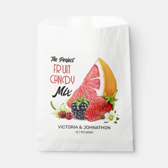 Das perfekte Mix Frucht Danke Geschenktütchen (Vorderseite)