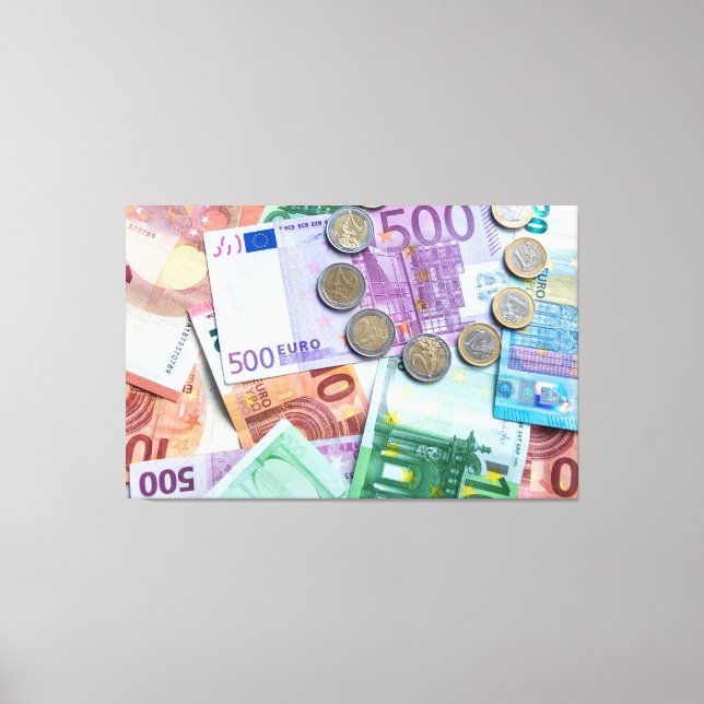 Das perfekte Motiv für jede Bank! Leinwanddruck (Vorderseite)