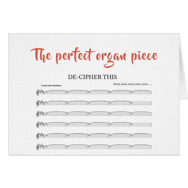 Das perfekte Organstück (Vorderseite (Horizontal))