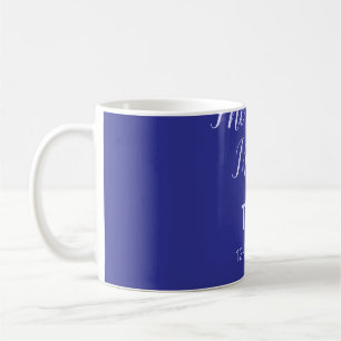 Das perfekte Paar königsblauer Luxus mit Namen Kaffeetasse