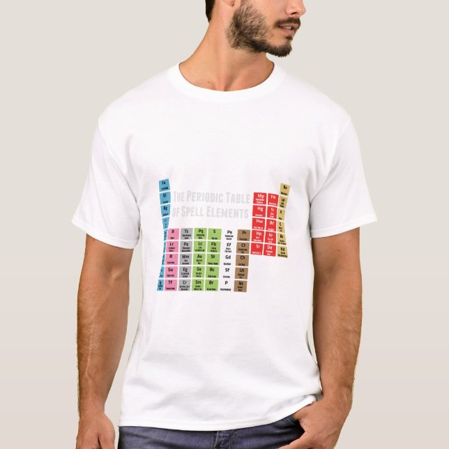 Das Periodensystem der Bann-Elemente T-Shirt (Vorderseite)