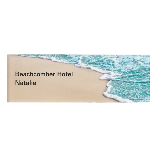 Das Personal des Beach Theme Namenschild (Vorderseite)