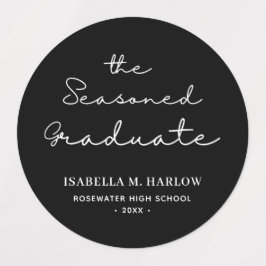 Das Personalisierte des besaiteten Abschlusses Etiketten