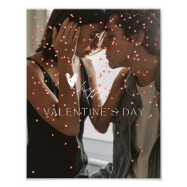 Das personalisierte Foto des modernen Valentinstag