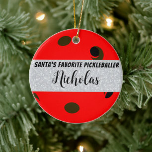 Das Personalisierte Foto des Weihnachtsmeisters Keramik Ornament