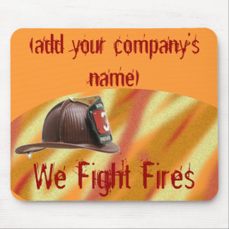Das personalisierte Mousepad des Feuer-Kämpfers