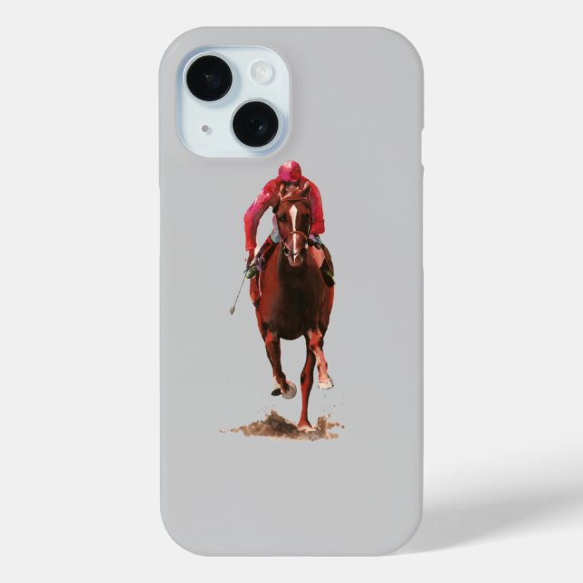 Das Pferd und der Jockey Case-Mate iPhone Hülle (Rückseite)