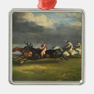 Das Pferderennen der Epsom Derby Ornament Aus Metall