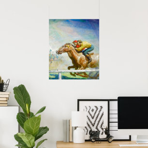 Das Pferderennen von Newell Convers Wyeth Poster