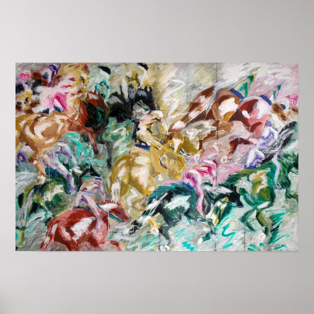 Das Pferderennposter Poster (Vorne)