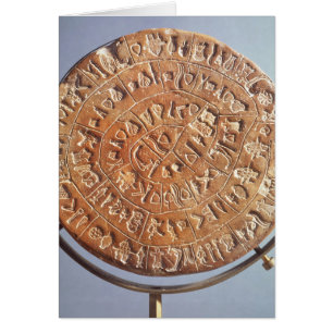 Das Phaistos Disc, mit unbekannter Bedeutung
