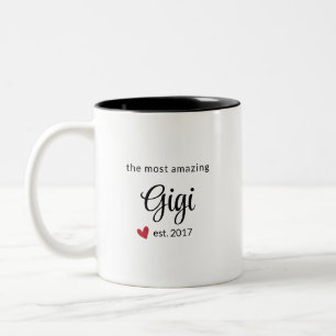 Das Phantastischste Gigi-Est-Date-Foto Zweifarbige Tasse