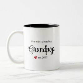 Das Phantastischste Grandpop-Est-Date-Foto Zweifarbige Tasse