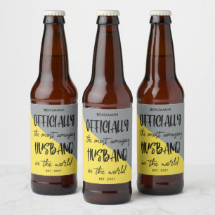 Das Phantastischste Jahr der Menschheit Bierflaschenetikett