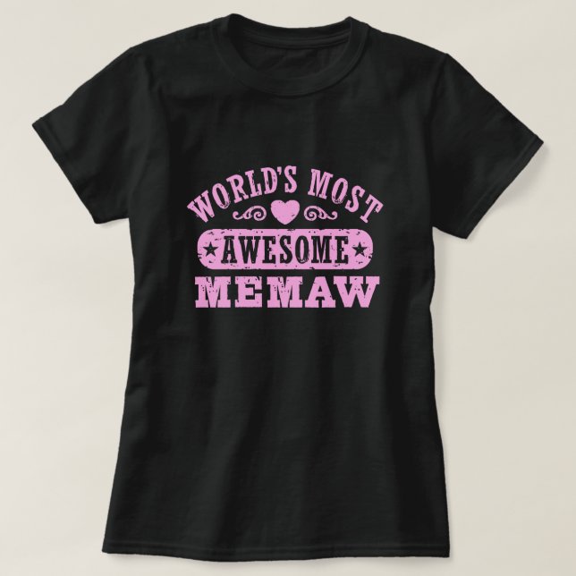 Das Phantastischste Memaw der Welt T-Shirt (Design vorne)