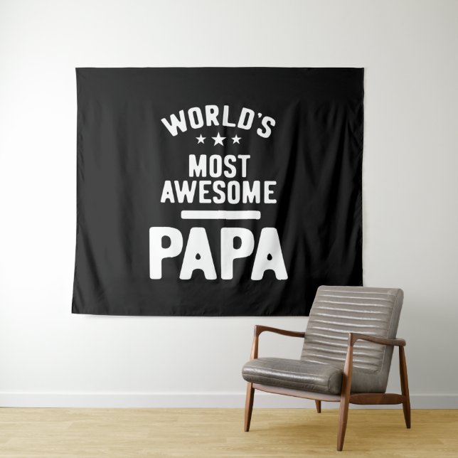 Das Phantastischste Papa-Vater-Geschenk der Welt Wandteppich (Beispiel (Horizontal))