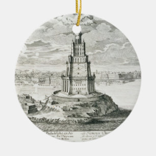 Das Pharos von Alexandria, überziehen 9 von Keramik Ornament