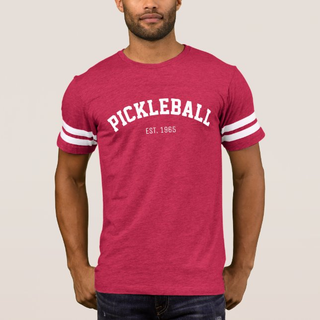 Das PICKLEBALL athletisches Jersey (Grün) der T-Shirt (Vorderseite)