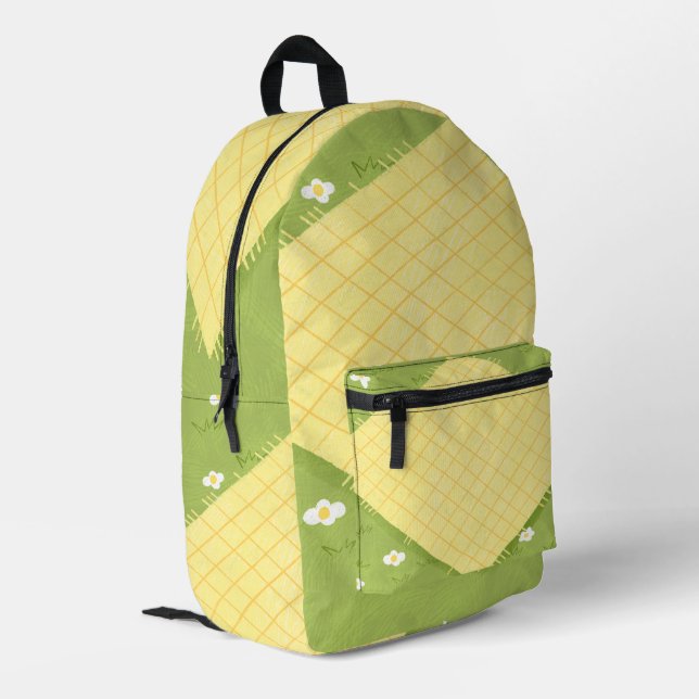 Das Picknick Bedruckter Rucksack (Rückseitige Ecke links)