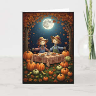 Das Picnic Halloween in der Scarecrow Feiertagskarte