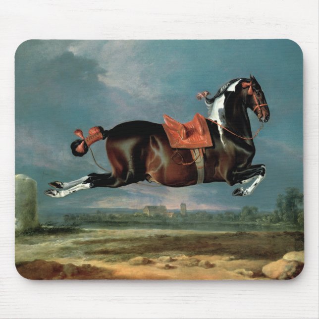 Das Piebaldpferd "aufrichtendes Cehero" Mousepad (Vorne)