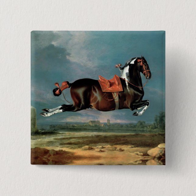 Das Piebaldpferd "Cehero"-Aufzuchtmonogramm Button (Vorderseite)