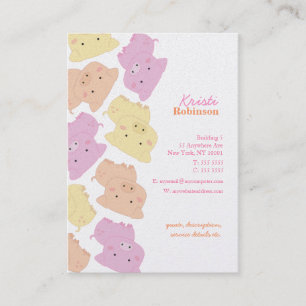 Das Piggies des Zackens wenig Muster-Visitenkarte Visitenkarte