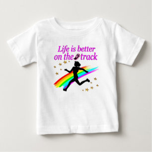 DAS PINKLEBEN IST BESSER AUF DER TRACK-DESIGN BABY T-SHIRT