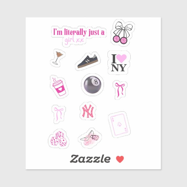 Das Pinterest Girl Sticker Pack | wasserdicht (Blatt)