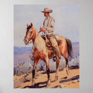 Das Pinto Pferd von Edward Borein Poster