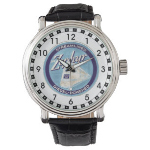 Das Pionierzephyr-Logo 1934 Armbanduhr