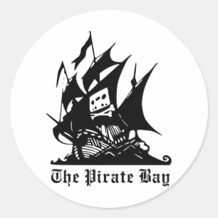 Das Pirate Bay Logo Runder Aufkleber