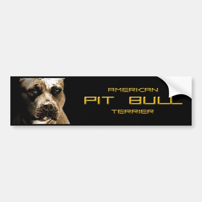 Das PITbull Autoaufkleber (Vorne)