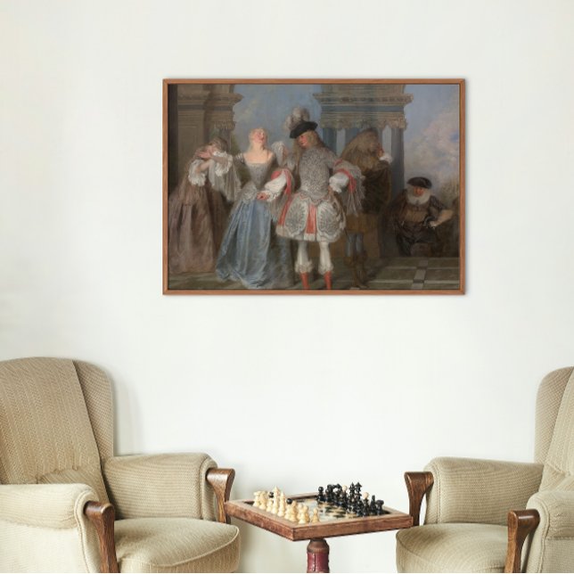 Das Plakat der französischen Komödianten (Von Creator hochgeladen)