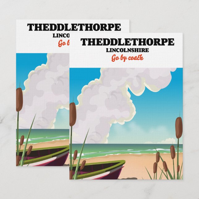 Das Plakat für die Seefahrt von Lincolnshire. (Vorne/Hinten)