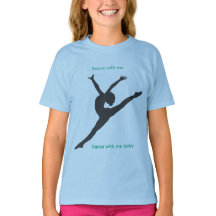 Das Playground-T-Shirt mit Tänzer in Blau