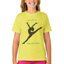 Das Playground-T-Shirt mit Tänzer in Chartreuse