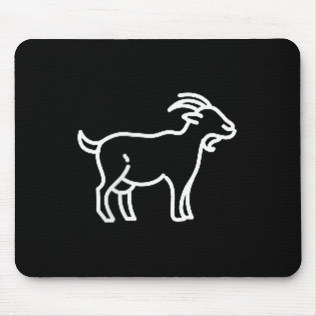 Das Pocket Patch Abzeichen Bekleidung Co. Ziege Ti Mousepad (Vorne)