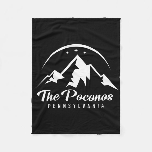 Das Poconos Pennsylvania Skigebiet Snowboa Fleecedecke (Vorderseite)