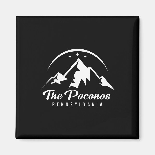 Das Poconos Pennsylvania Skigebiet Snowboa Magnet (Vorne)