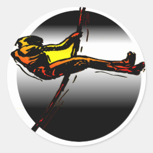 DAS POLE VALULTER RUNDER AUFKLEBER