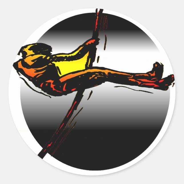 DAS POLE VALULTER RUNDER AUFKLEBER (Vorderseite)