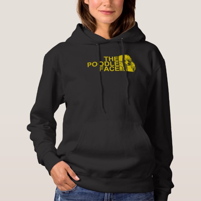 Das Poodle-Gesicht Hoodie (Vorderseite)