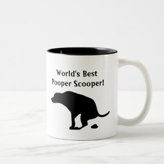 Das Pooper Scooper | der Welt bester HundeVater Zweifarbige Tasse