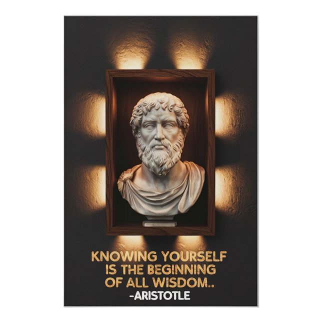 Das Portal der Weisheit Das Wesen Aristoteles Poster (Vorderseite)