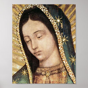 Das Portrait der Frau von Guadalupe Poster