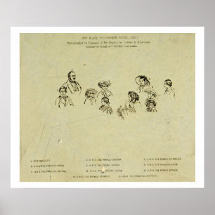 Das Portrait der königlichen Familie in Osbor Poster