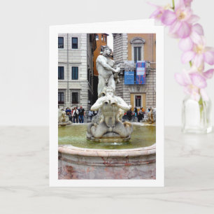 Das Portrait Fontana del Moro, Rom, Italien Karte