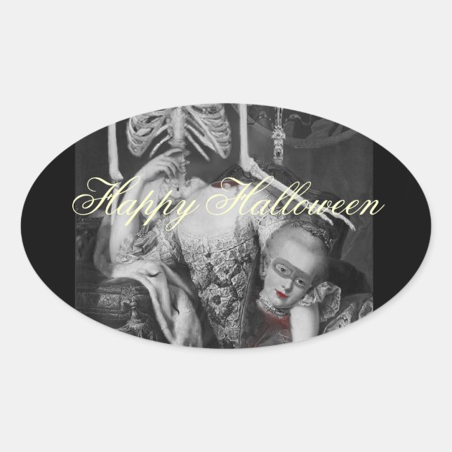 Das Portrait Ovaler Aufkleber (Vorderseite)